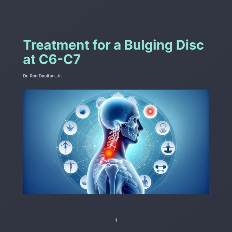 Treatment for a Bulging Disc at C6-C7